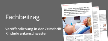 2019-07_alternative_kaiserschnitt_teaser Abbildung eines Beitrags in der Zeitschrift Kinderkrankenschwester